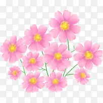 粉色梦幻花纹花朵