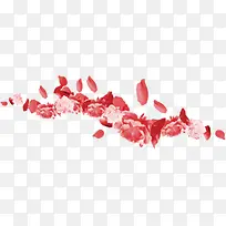 红色牡丹花瓣中秋