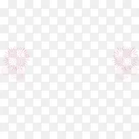 红色烟花绽放彩绘对称
