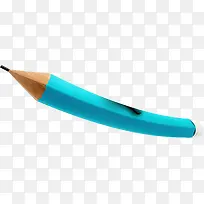 手绘蓝色高清铅笔
