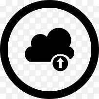 云上传界面圆形按钮图标