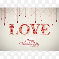 LOVE帷幕背景字体