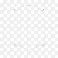 手绘粉色边框矢量图