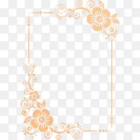 唯美花纹边框