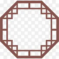 角花底纹花型对称平面图形