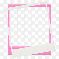 白色边框和粉色边框