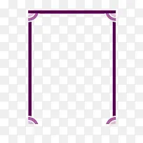 紫色简约边框免费素材