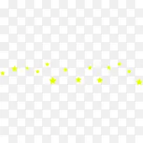 黄色卡通清新五角星设计
