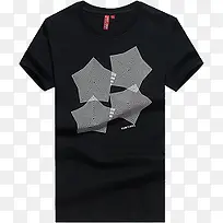 黑色炫酷五角星T恤