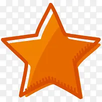 橙色的五角星图标