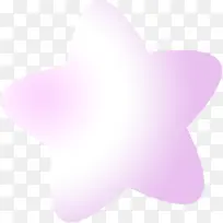 手绘紫色可爱五角星