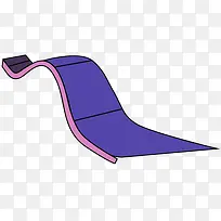紫色卡通元素