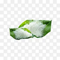 叶子上的米饭