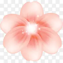 手绘粉色温馨花朵植物