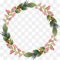 矢量手绘花环