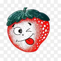 俏皮的草莓
