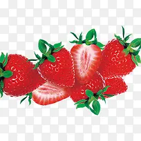 夏日水果清爽红色草莓