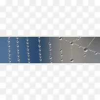 水珠摄影banner壁纸