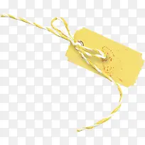 蝴蝶结黄色吊牌