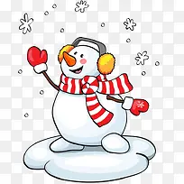 听音乐的雪人
