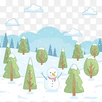 雪景插画