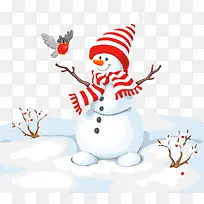 白色的雪人