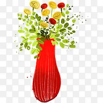 手绘鲜花生日聚会图片