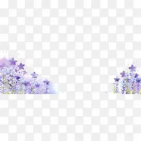 紫色鲜花装饰素材