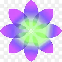 紫色梦幻艺术花朵造型