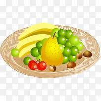 水果盘矢量图