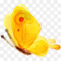黄色蝴蝶浪漫海报背景