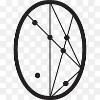 线条数字0