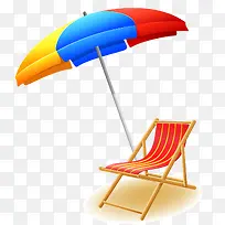 度假遮阳伞躺椅