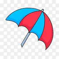 卡通红蓝遮阳伞