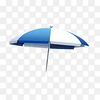 蓝色夏日遮阳伞