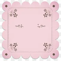 粉色表格框矢量素材
