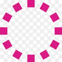 粉色虚线圆圈虚线圆素材