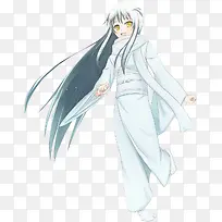 卡通人物雪女七夕情人节