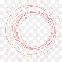创意手绘合成红色的圆圈效果
