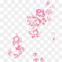 手绘粉色花朵教师节海报