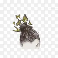 手绘女孩