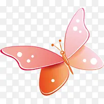 手绘粉色可爱蝴蝶