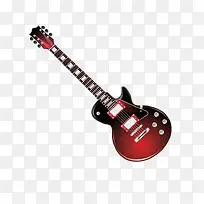 精美红色电吉他