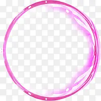 紫色卡通设计圆形圆环