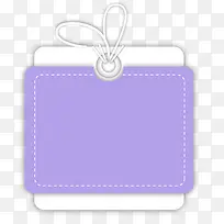 手绘卡通紫色卡片