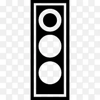 交通灯在红色信号图标