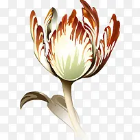 手绘梦幻艺术花朵装饰设计