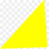 黄色三角形元旦素材