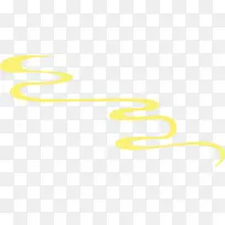 黄色线条轨迹漂浮