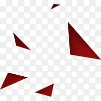 红色三角形几何图形